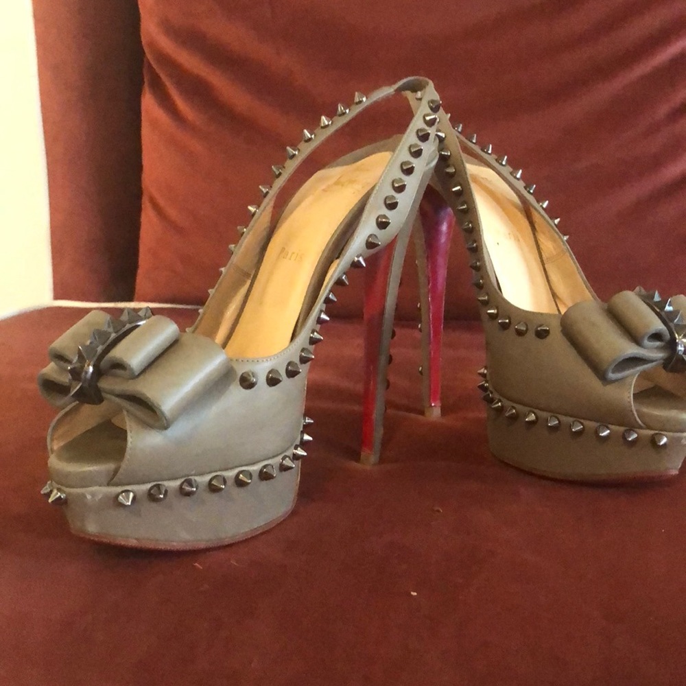 Christian Louboutin used 
Champagne colour